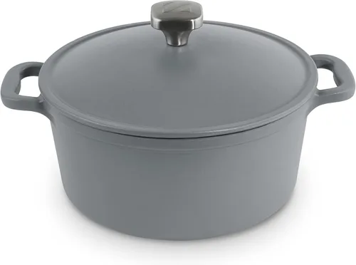 Zakarian x Dash - Horno holandés antiadherente de hierro fundido, olla resistente con tapa para cocinar con calidad de restaurante, revestimiento de