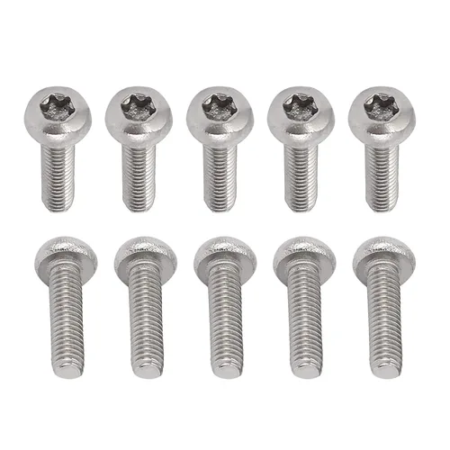 Miniatura 77 de DTGN Tornillos Torx de cabeza plana M1.0.236x0.118 in (DXL), paquete de 20, buenos para maquinaria, sujetadores de seguridad Torx de acero