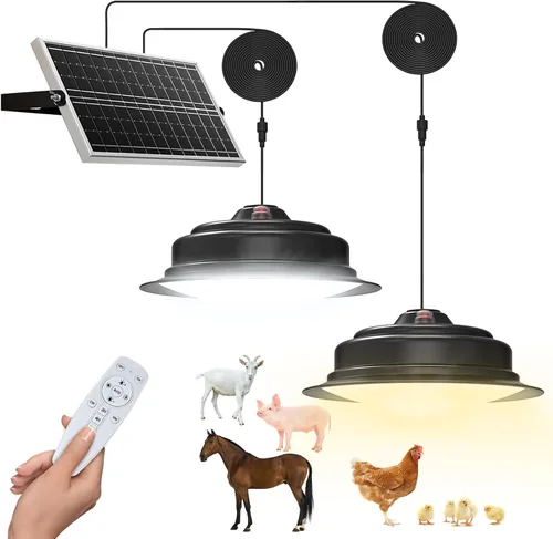 Luces colgantes solares para interiores y exteriores, paquete de 2 unidades, regulables durante el día, 120 LED, luces solares blancas frías/cálidas
