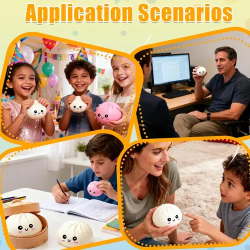 Miniatura 5 de Juguete sensorial misterioso y esponjoso, para aliviar el estrés y la ansiedad, para niños y adultos, lindo juguete para apretar, cesta de Pascua