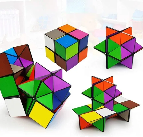 Miniatura 2 de Juguetes para niños de 8 a 12 años, juego de cubo mágico de estrella para niños de 9, 10, 11, 12 años, juguete clásico de cubo infinito