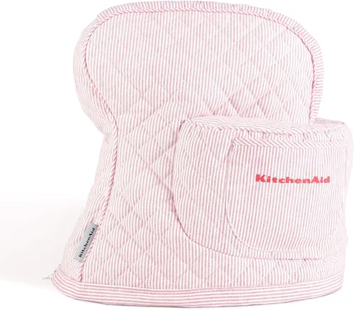 Miniatura 11 de KITCHENAID Funda ajustable para batidora de pie inclinable con bolsillo de almacenamiento, acolchada 100% algodón, 14.4 x 18 x 10 pulgadas, gris