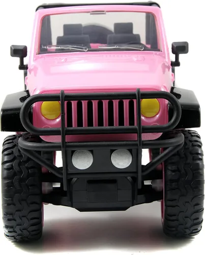 Miniatura 7 de Girlmazing 1:16 Jeep Wrangler RC Coches de Radio Control, Juguetes para Niños (Rosado)