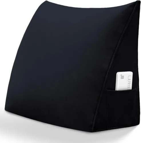 Miniatura 30 de Almohada de cabecero triangular - Almohada grande para cama de 3 en 1 como almohada de lectura en cuña, almohada grande para sofá o cama de día