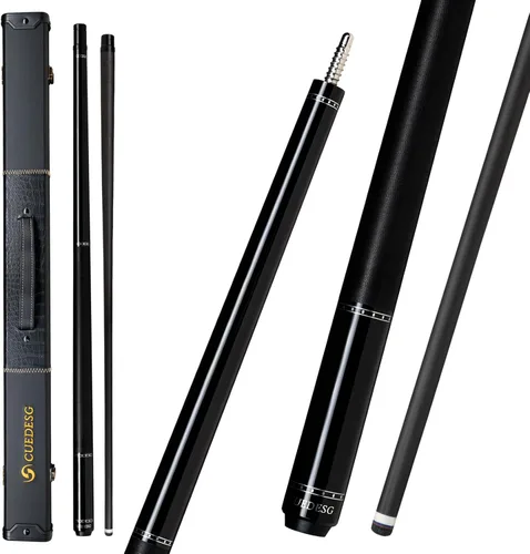 Miniatura 29 de Palo de Billar de Fibra de Carbono 10.5mm/11.8mm/12.5mm, Palo de Piscina de Baja Deflexión con Empuñadura de Madera Rara, Palo de Billar Profesional