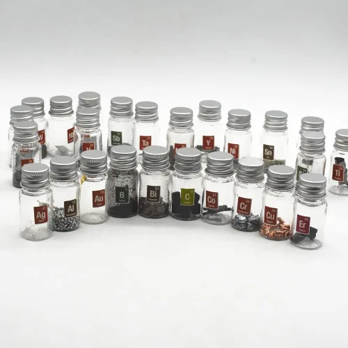Miniatura 6 de Kit de muestras de elementos puros para colección periódica de tablas periódicas, metales de tierras raras, frascos y ampollas, ideal como regalo 30