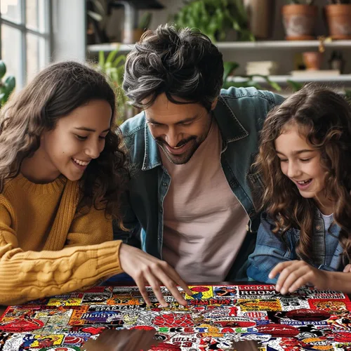 Miniatura 4 de White Mountain Rompecabezas de 1000 piezas de collage de leyendas del baloncesto con piezas grandes para adultos y familia de 24 x 30 pulgadas - Amo
