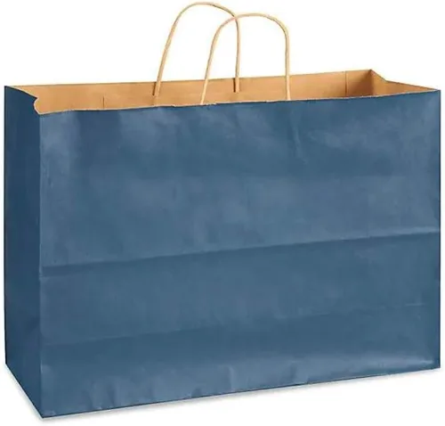 Brilliant Bag - Bolsas de compras de colores de estraza – 50 unidades – Papel Kraft fuerte – Reciclables por Brilliant Bag Co- Bolsas medianas para