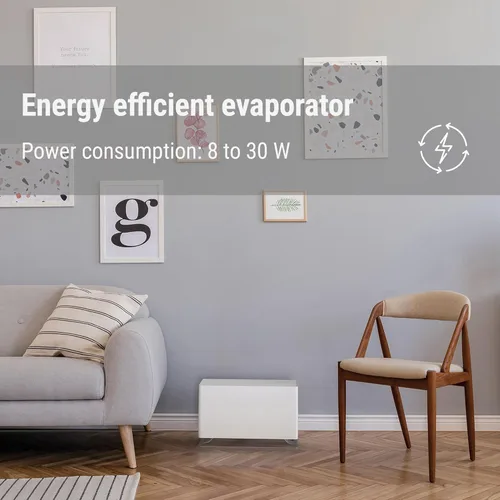 Miniatura 3 de Stadler Form humidificador Oskar grande, humidificador de ahorro de energía para habitaciones de hasta 1077 pies cuadrados, evaporador con apagado
