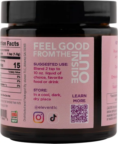 Miniatura 3 de Eleven TLC, polvo de espirulina azul orgánica, sin sabor, superalimentos, vitaminas y minerales, espirulina azul en polvo, proteína vegetal, sin