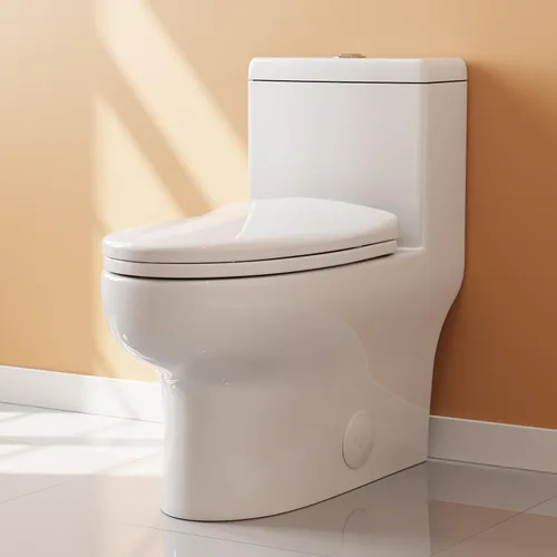 HOROW HR-ST076WD Inodoro alargado de doble descarga con asiento de cierre suave, suministro de alta eficiencia, inodoro de baño estándar de 12" de