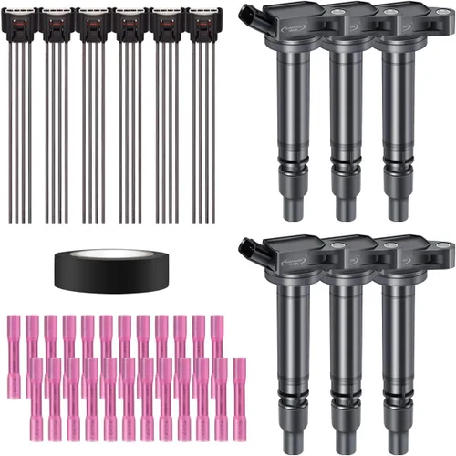Miniatura 35 de Juego de 4 bobinas de encendido y conector hembra arnés de enchufe compatible con Infiniti Frontier Altima Versa Sentra NV200 Rogue FX50 QX60 QX70