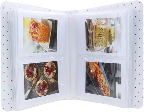 Miniatura 7 de Ablus - Álbum de fotos con 64 bolsillos para fotos instantáneas de cámaras Fujifilm Instax Mini 7s 8 8+ 9 25 26 50s 70 90 y letrero, pequeño Azul-3