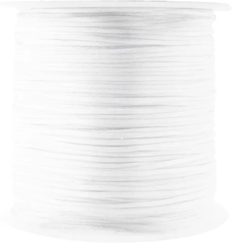 Miniatura 54 de Mandala Crafts Cordón de Satén de Nailon 2mm Cordón Rattail Champagne - 100 Yardas Cordón de Nailon Chino para Nudos Cordón de Seda Cola de Rata