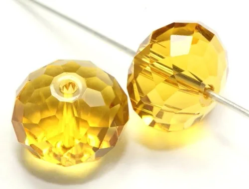 Miniatura 23 de 50 cuentas de cristal Adabele austriaco de 0.394 pulgadas facetadas sueltas Rondelle Siam rojo espaciador compatible con cristales de Swarovski 5040
