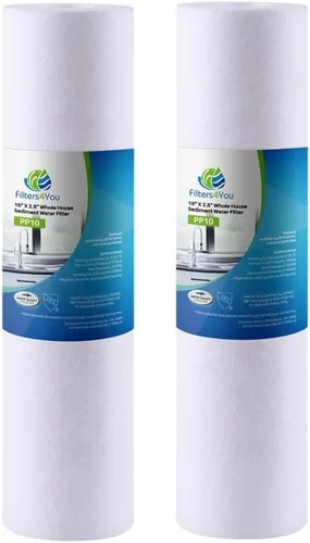 CFS Cartuchos de filtro de agua de sedimentos de 10 x 2.5 pulgadas compatibles con los modelos GE FXUSC, GXWH01C y GXWH08C - Filtro de repuesto de 5
