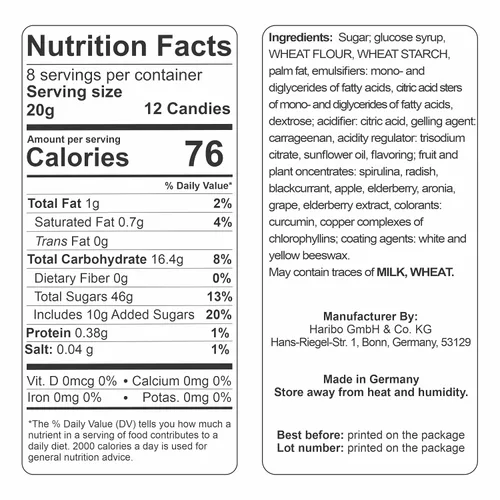 Miniatura 3 de Haribo Pico-Balla Gummy Candy 5.64 oz