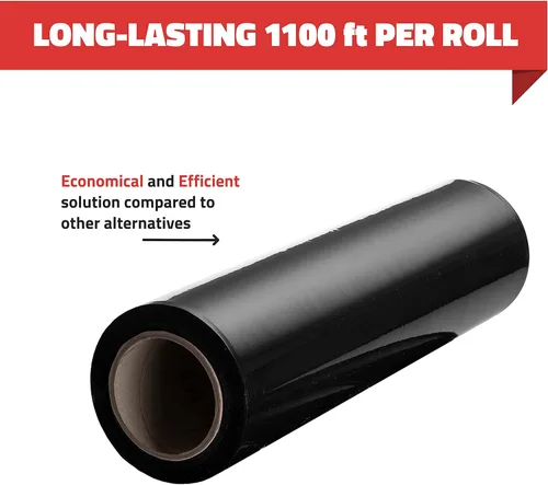 Miniatura 8 de Stretch Wrap - Rollos de plástico transparente para palé de plástico, resistente, 18 x 11 pulgadas, calibre 80 (grosor de 20 micras), autoadhesivo