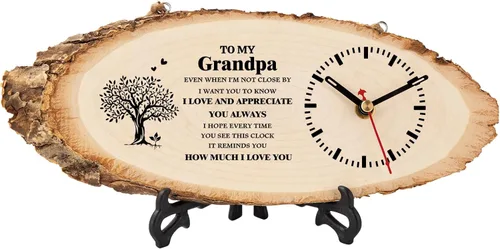 Miniatura 8 de Regalos para papá de hija e hijo, ideas de regalo de Navidad y cumpleaños para papá, reloj de madera, regalo personalizado para papá, regalos