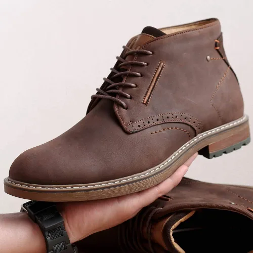 Miniatura 9 de Chukka - Botas a la moda, cómodas y de estilo oxford casual, al tobillo, botas con cordones