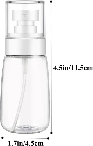 Miniatura 3 de DNSEN Paquete de 3 botellas rociadoras de 2 onzas líquidas, vacías pequeñas, de niebla fina, botellas transparentes de tamaño de viaje, botella