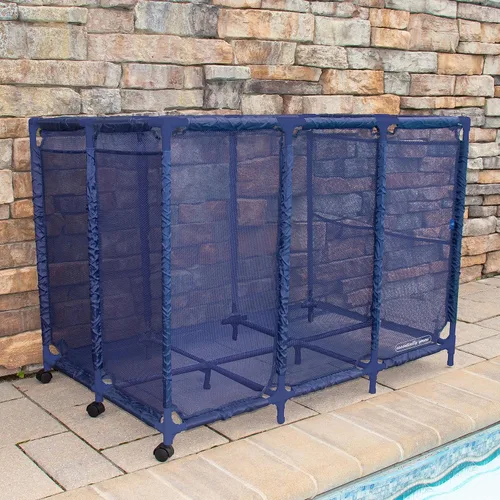 Miniatura 3 de Soporte para fideos de piscina, juguetes, flotadores, bolas y flotadores, organizador de almacenamiento de malla, extragrande