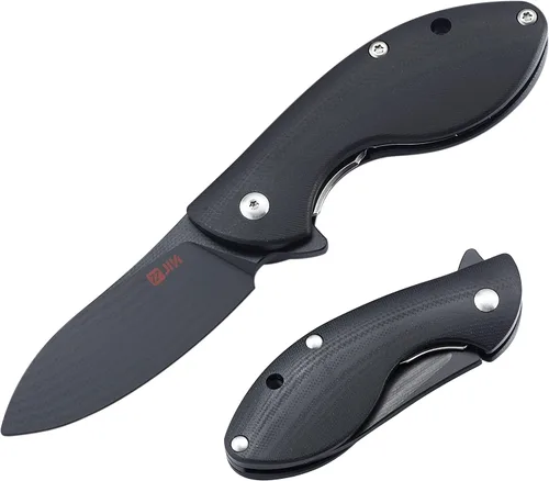 Miniatura 8 de Cuchillo de bolsillo JIN Starry, kit de fabricación de cuchillo plegable DIY, juguete seguro para jugar, cuchillos para niños, mango de hoja G10