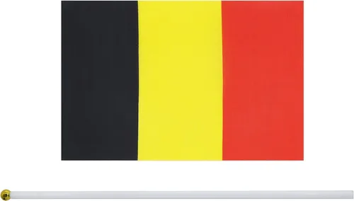 Miniatura 3 de Paquete de 25 mini banderas nacionales de campo nacionales, de mano pequeñas de belga, suministros de decoración de fiesta para desfiles, copa