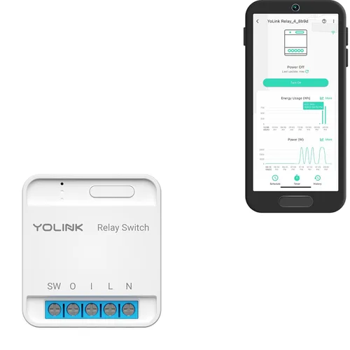 Miniatura 11 de YoLink Relé, interruptor inteligente, relé inteligente YoLink de 1/4 milla de alcance súper largo compatible con Alexa, Google e IFTTT, máx. 5