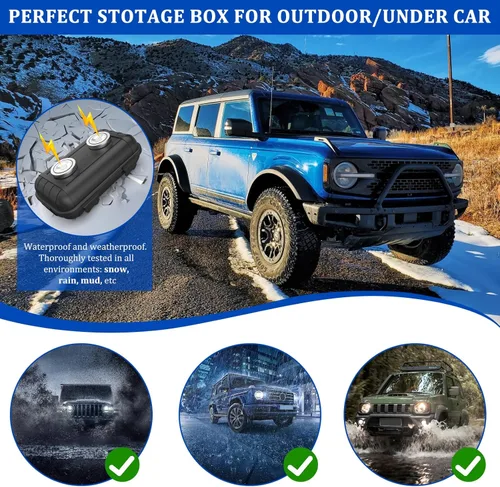 Miniatura 5 de Caja Magnética para Llaves, Oculta una Llave Caja Magnética Impermeable para Coche para Exteriores Viajes, Oculta una Caja de Llaves para Coches