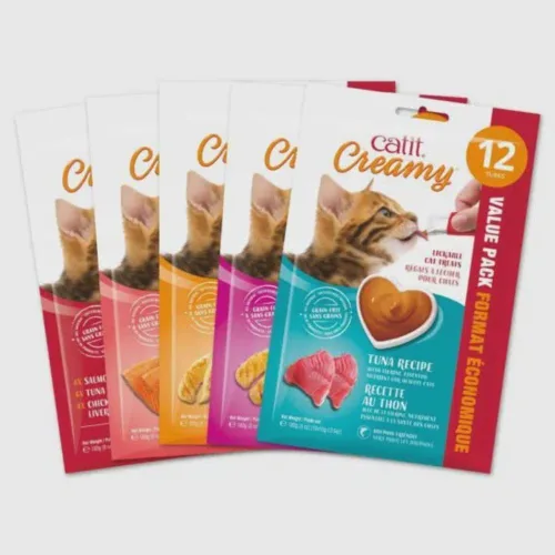 Miniatura 3 de Catit, bocadillo cremoso para gatos para lamer, bocadillo saludable para gatos, atún, paquete de 12
