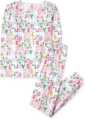 Miniatura 58 de The Children's Place Pijama de Navidad unisex para bebé, algodón Esqueleto
