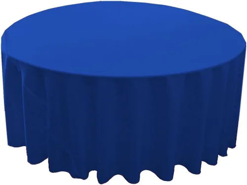 Miniatura 190 de LA Linen - Mantel redondo lavable de popelina de poliéster, resistente a manchas y arrugas, 51", mantel de tela para comedor, cocina, fiesta, Negro