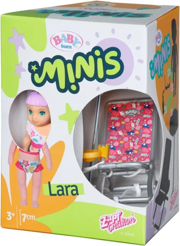 Miniatura 5 de BABY born Minis Playset Summertime con Lara 356,744.9-2.8 in Muñeca con accesorios exclusivos y cuerpo móvil para un juego realista - Niños a partir