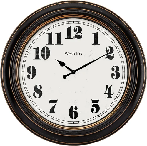 Miniatura 10 de Westclox 32213VBK Reloj de pared tradicional de 24 pulgadas, funciona con pilas, para sala de estar, dormitorio, oficina, regalo ideal