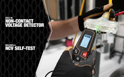 Miniatura 4 de Southwire Tester LCD 600VAC/VDC NCV - Detecta automáticamente voltaje de CA o CC - Luz de trabajo integrada - Pantalla retroiluminada - Detección