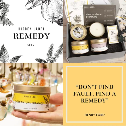 Miniatura 6 de Hidden Label Juego de velas de otoño, paquete de 4 velas perfumadas para el hogar, juego de velas de aromaterapia para mujeres, alivio del estrés