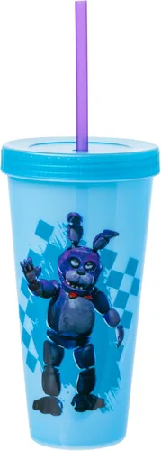 Miniatura 8 de Silver Buffalo Five Nights at Freddy's - Paquete de 4 vasos de plástico que cambian de color con Freddy Fazbear, Bonnie, Chica y Foxy, 24 onzas