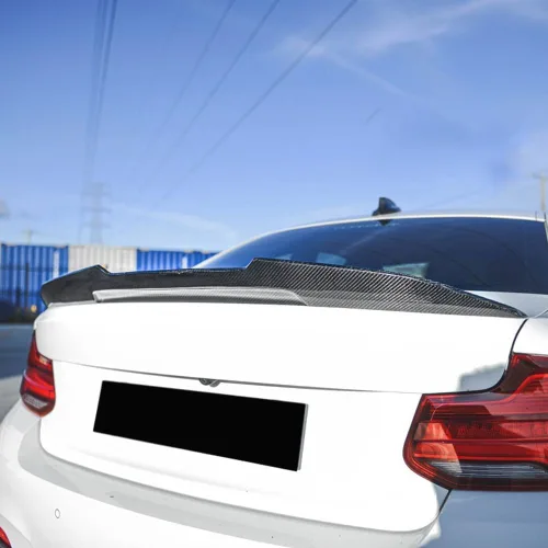 Miniatura 3 de Alerón de maletero de fibra de carbono real Compatible con BMW Serie 2 F22 Coupé y F87 M2 2014-2021, aleta trasera de alerón de maletero