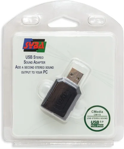 Miniatura 6 de Syba Adaptador de sonido estéreo USB externo para Windows, Mac, fuente de audio adicional de Linux con conector de micrófono de audio de 0.138 in