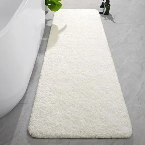 Miniatura 54 de AROGAN Tapete Largo de Baño de Lujo, 24 x 17 Pulgadas, Grueso, Suave y Absorbente, Antideslizante, Respaldo de Goma, Alfombras de Secado Rápido