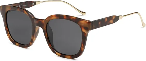 SOJOS Lentes de sol polarizados cuadrados clásicos para mujeres y hombres, retro, modernos, protección ultravioleta UV400 SJ2050