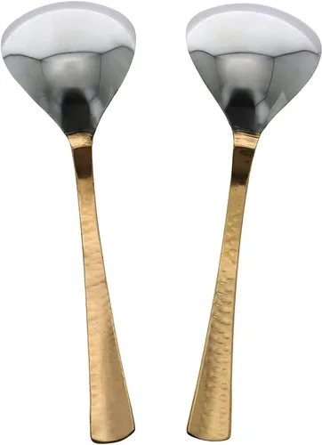 Miniatura 6 de Cuchara de servir de cobre con mango de martillo, cuchara de mesa para cocina, vajilla, utensilios de servir, herramientas de cocina de cobre