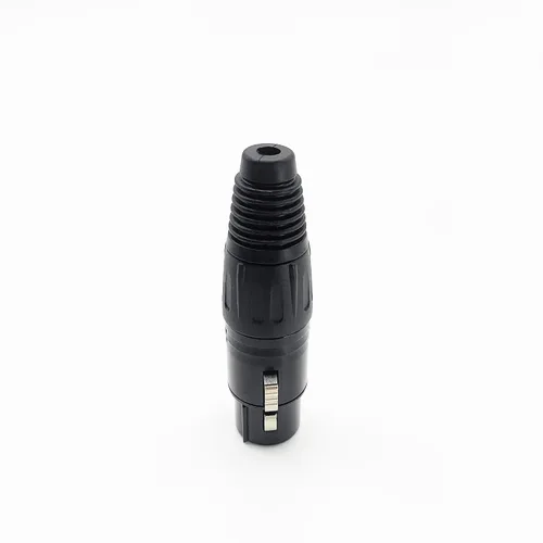 Miniatura 6 de Conector de cable XLR de 4 pines XLR de 4 pines, conector hembra de conector de micrófono, conector de cable de micrófono, conector de audio, negro