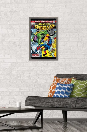 Miniatura 2 de Marvel Comics Amazing Spider-Man #120 - Póster de pared, 22.4 pulgadas de largo x 14.7 pulgadas de ancho, versión enmarcada de madera de granero