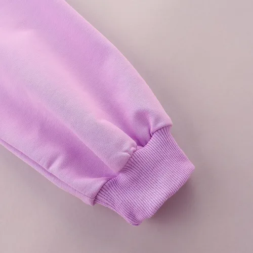 Miniatura 5 de Bumeex Sudadera de gran tamaño con cuello redondo para niñas de 4 a 12 años