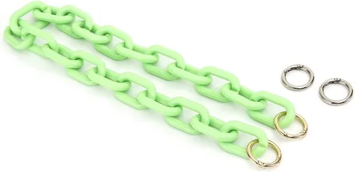 Miniatura 15 de Yichain Correa de Bolso Gruesa de Acrílico Cadena de Bolso Manija de Reemplazo, Accesorio de Decoración para Fabricación de Bolso (Ámbar)
