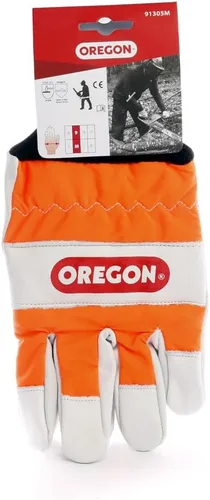 Miniatura 2 de Oregon - Guantes de protección para motosierra de mano izquierda en cuero – Talla mediana (talla 9) (91305M)