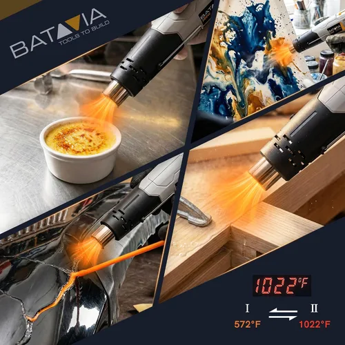 Miniatura 9 de BATAVIA - Pistola de aire caliente de calor rápido de 380 W con tecnología de calor uniforme y fusibles de doble protección, 2 temperaturas