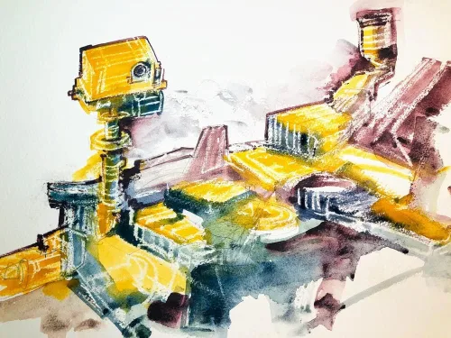 Miniatura 2 de Derwent Juego de pintura de línea y lavado, calidad profesional, bolígrafos de línea fina, colores tintos, suministros de arte para adultos
